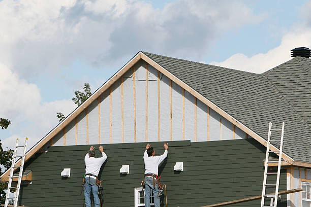 Professional Siding Repair technician working in Woodville, VA